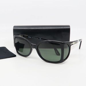 0005 95/31 Persol Black/ Green Women's Sunglasses